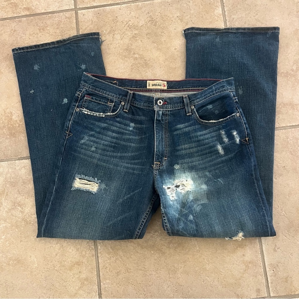 Vintage Buckle BKE 67 Jeans Mens Size 36x33 Medium Wash Boot Tyler Flare Y2K